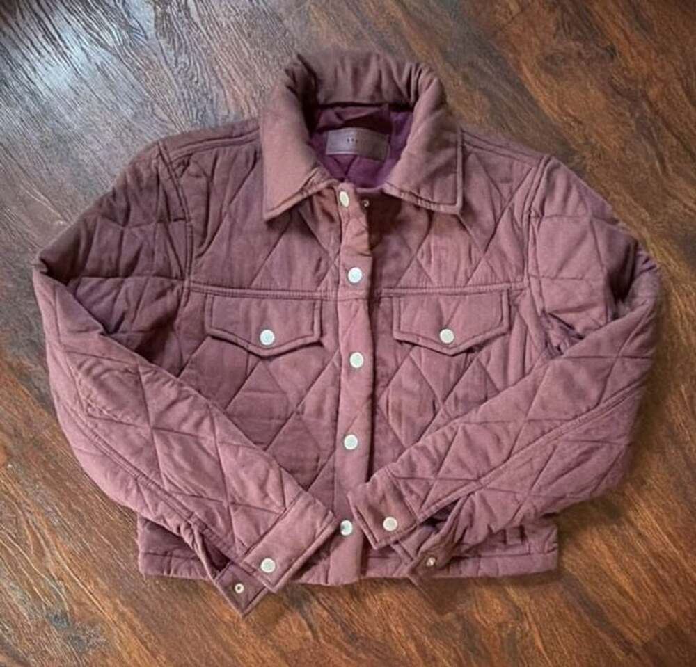 BlankNYC Quilted Jacket Size XS Snap Front